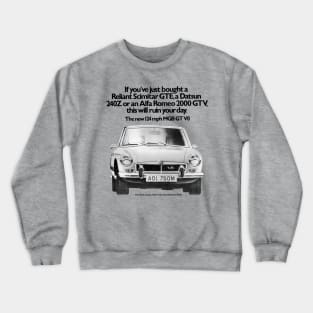 MGB GT - advert Crewneck Sweatshirt